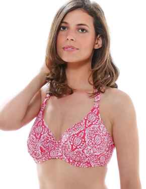 Fantasie Swimwear San Francisco Gathered Halterneck Bikini Top 6143 - Hot Coral Red