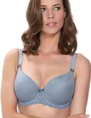 Fantasie Lingerie Zoe 9261 Underwired Moulded Plunge Bra  - Smokey Blue