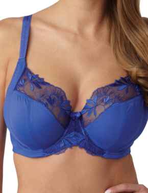 Panache Lingerie Hepburn 7771 Underwired Non Padded Full Cup Balcony Bra - Cobalt Blue