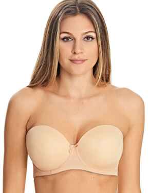 Freya Lingerie Deco AA4233 Underwired Moulded Strapless Bra - Nude