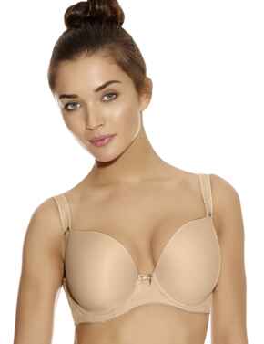 Freya Lingerie Deco 4234 Underwired Moulded Plunge Bra - Nude