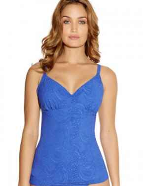 Fantasie Lombok 6009 Tankini Top Underwired Plunge - Mediterranean Blue