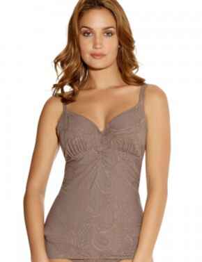 Fantasie Lombok 6009 Tankini Top Underwired Plunge - Truffle