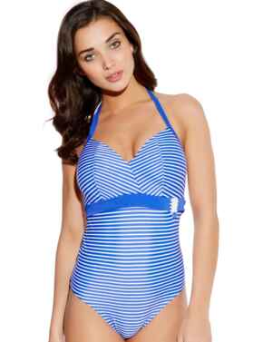 Freya Swimwear Tootsie 3604 Soft Cup Halterneck Swimming Costume Swimsuit  - Marine Blue