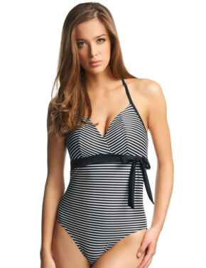 Freya Swimwear Tootsie 3604 Soft Cup Halterneck Swimming Costume Swimsuit  - Black