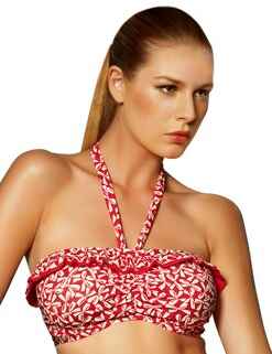 Freya Swimwear Charleston 3300 Bandeau Bikini Top Red