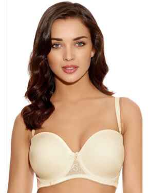 Underwired Moulded Strapless Bra Freya Lingerie Deco Darling 1773  - Ivory