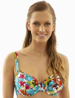Panache Swimwear Leila 1022 Underwired Balcony Bikini Top In Tropical Print - Tropical Print
