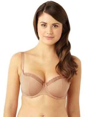 Push Up Bras Panache Lingerie Cleo Juna Balconnette Bra 6461 Padded Moulded Underwired Balcony - Nude