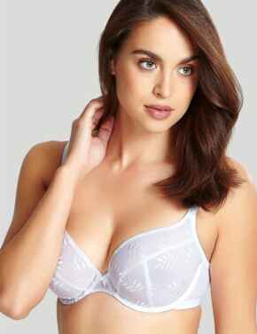 Plus Size Womens Underwear Panache Tango 3256 Underwired Plunge Bra New Lingerie - White