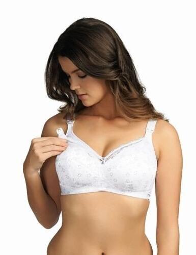 Freya Pollyanna Bra White Grey Floral Full Soft Cup Non Wired Support 4861 