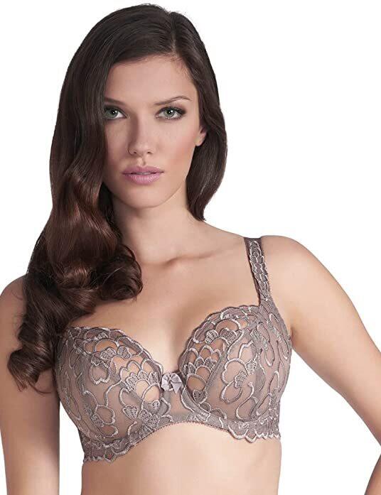 Fantasie Fauve Coco Bra Willow Size 30G Padded Half Cup Green Lace 0251 New 