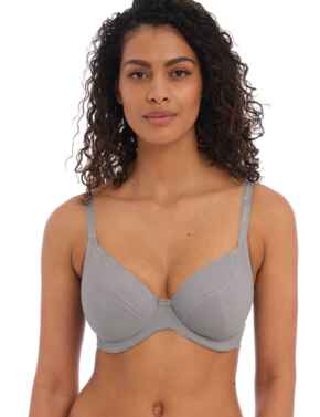 Freya Chill Underwired Plunge Bra 401302 Non Padded Lingerie Cool Grey - Cool Grey