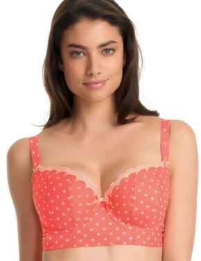 Freya Patsy Underwired Padded Longline Bra 1222 Coral
