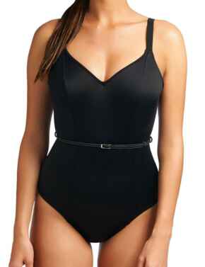 Freya Swimwear Fever 3332 Plunge Swimsuit Black Swimming Costume