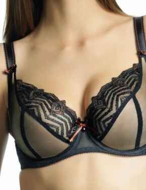 Freya OOH La La Balcony Bra Lingerie 1482 Black