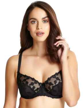 Panache Bras Corrine Underwired Non Padded Womens Balcony Bra 10111 Black