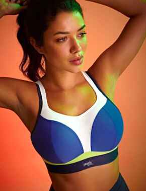 Boundless Non Wired Sports Bra Panache Sportswear 7341B Blue
