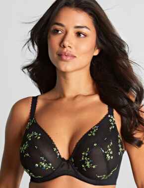 Plunge Bra Panache Meadow Underwired Plunge Bra 10976 Black
