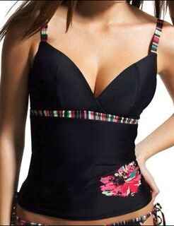 Tankini Top Swimwear Freya Hoopla Non Wired Tankini Top 3030 Black Multi