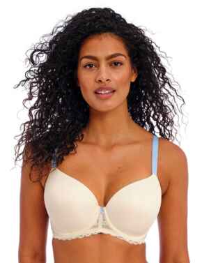 Plunge Moulded Bra Freya Offbeat Underwired T-Shirt Bra 5450 Something Blue - Something Blue
