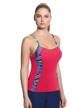 Panache Ultimate Sports Running Bra Vest 7345 Coral/Multi