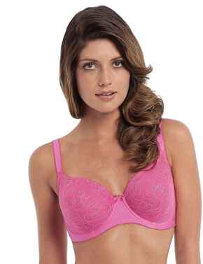 Panache Rhapsody Balcony Bra 7391 Underwired Non Padded Cerise