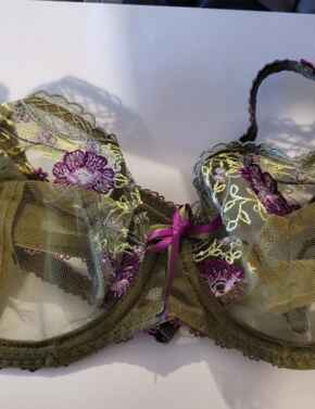Freya Eleanor Underwired Plunge Bra 1231 Non Padded Bra Green