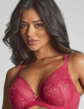Panache Meadow Plunge Bra 10976 Lingerie Raspberry