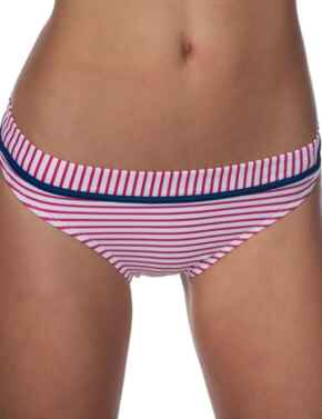 Cleo by Panache Lucille Classic Bikini Brief CW0069 Strawberry/Blue/White - Strawberry