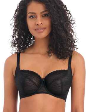 Freya Signature Balcony Bra in Black Underwired Non Padded Bra 400506 Black