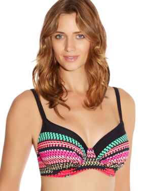 Fantasie Lingerie Paphos 6082 Underwired Gathered Full Cup Bikini Top - Paradise Multi