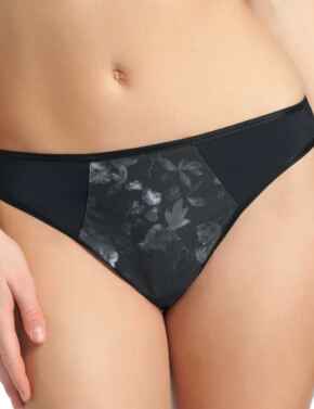 Freya Lingerie Deco Shape 1467 Thong Knickers Underwear - Black