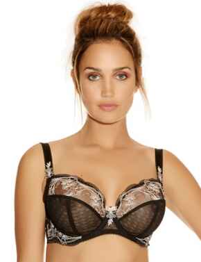 Fantasie Lingerie Melissa 2932 Underwired Non Padded Side Support Bra  - Black