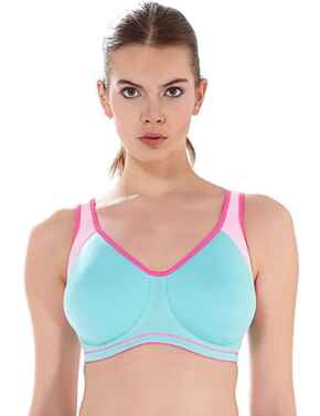 Freya Active Sonic Bra Underwired Moulded New J Hook Sports Bras Fitness Workout 4892 - Air