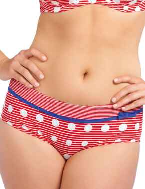 Swim Bottoms Bikini Briefs Freya Hello Sailor Bikini Short Briefs Bikini Bottoms  - Red
