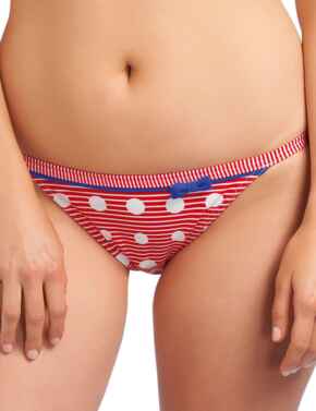 Swim Bottoms Bikini Briefs Freya Hello Sailor Tab Side Brief Bikini Bottoms  - Red