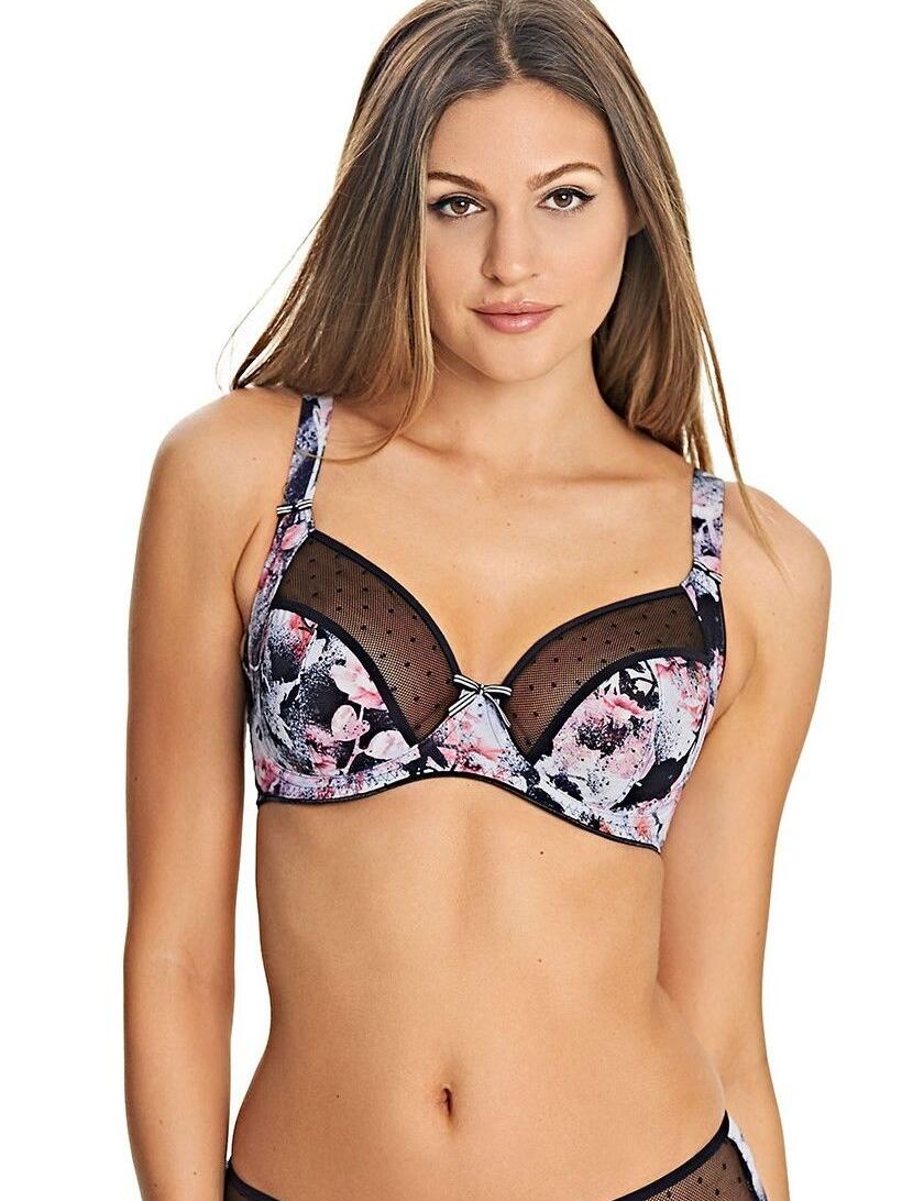 FREYA RAPTURE BRA WHITE 28E 28F 28G 28GG UNDERWIRED PLUNGE SIDE SUPPORT 1671