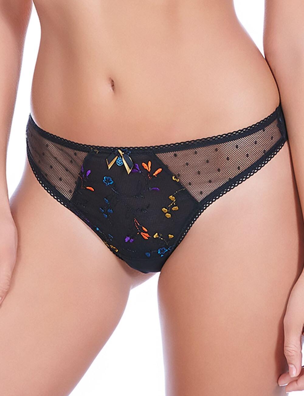 Freya Lingerie Pandora Brazilian Thong Underwear 5057 - Black