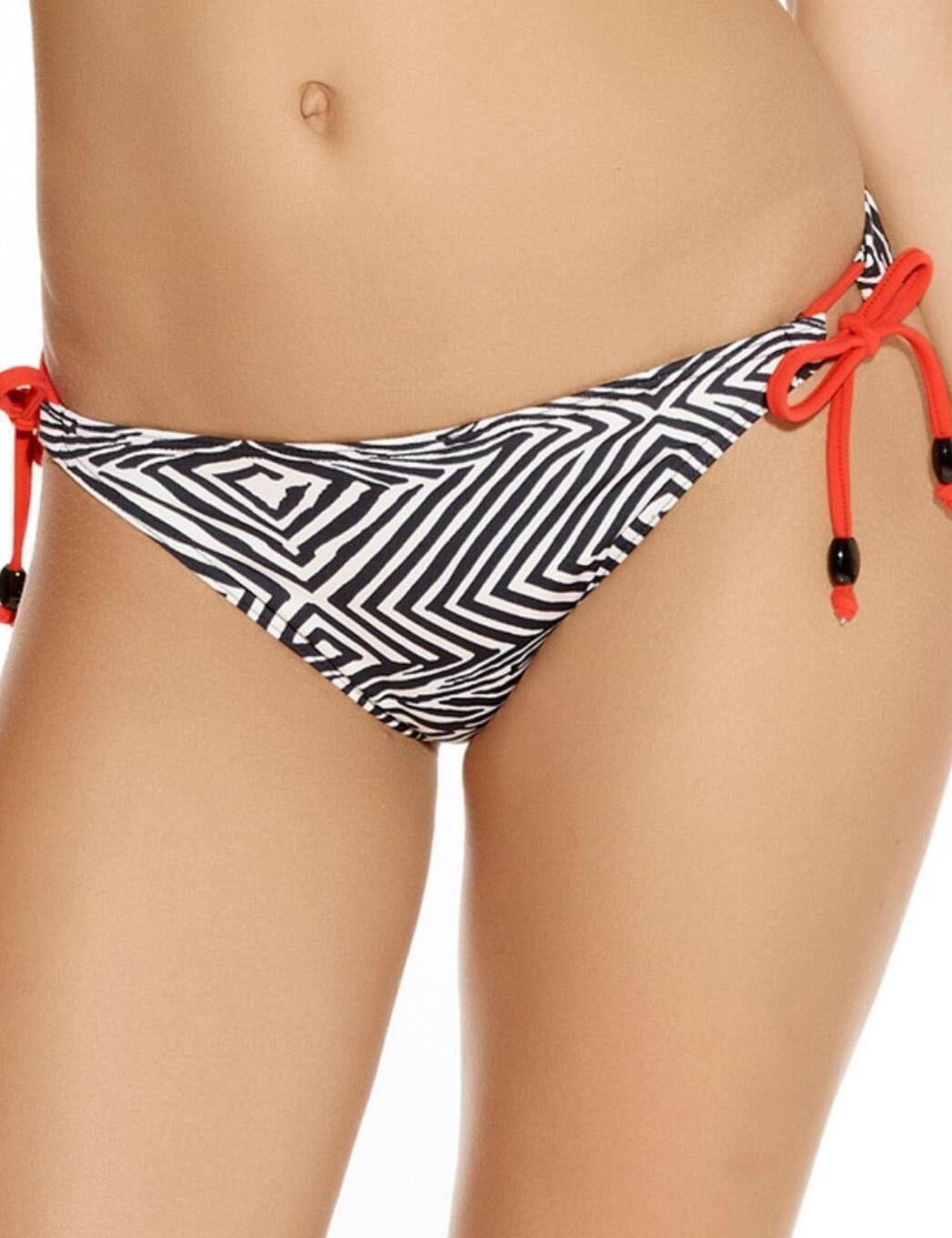 Freya Swimwear Zulu 3625 Rio Tie Side Bikini Brief in Zebra Print - Zebra Print