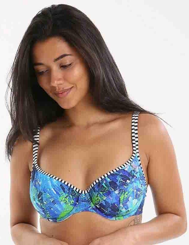 Panache Swimwear Elle SW0872 Balcony Bikini Top - Palm Print