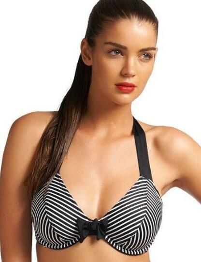 Freya Swimwear Tootsie 3601 Bandless Halter Bikini Top - Black