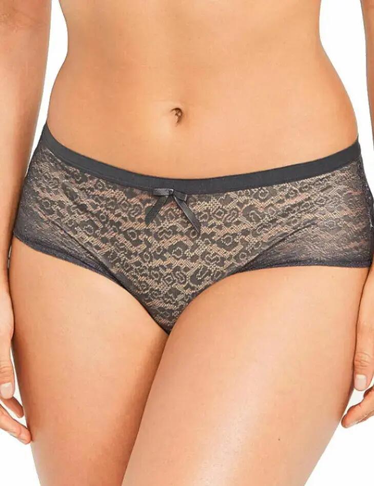 Freya Fancies Briefs Short Hipster Mid Rise 1015 Brief Sheer Knickers Lace - Graphite