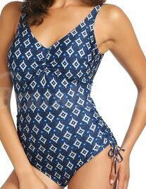 fantasie Istanbul Swimming Costume 5948 Adjustable Leg Swimsuit Navy