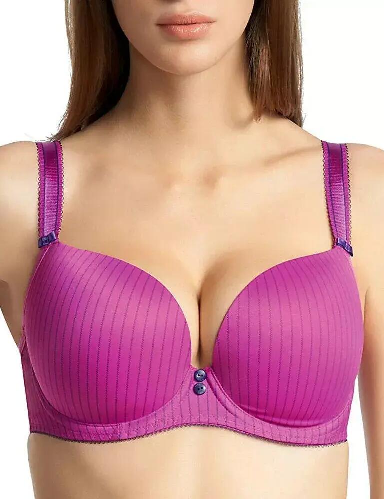 Freya Deco Hatty Moulded Plunge Bra 1281 Push Up Bras - Violet