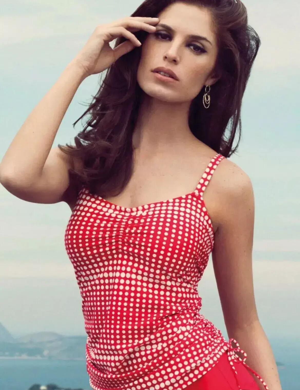 Tankini Top Swimwear Fantasie Denver Adjustable Side Tankini Top 5925 Rouge