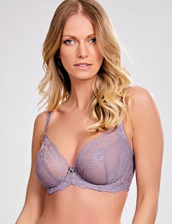 Panache Ava Non Padded Plunge Bra 9396 Lingerie Dusky Lilac - Dusky Lilac