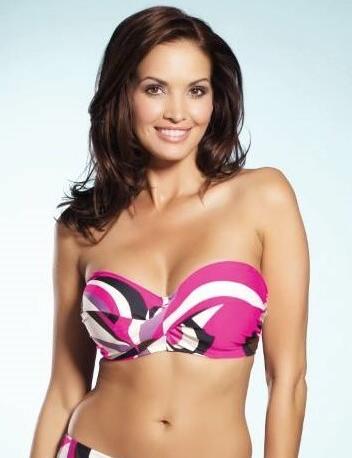 Fantasie Athens Underwired Bandeau Bikini Top 5392 Pink Flambe - Pink Flambe