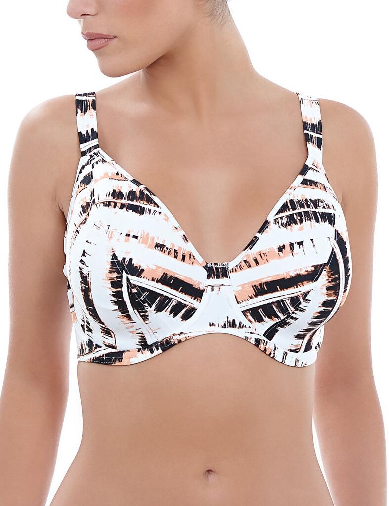 Freya Swimwear Castaway 3838 Underwired Padded Plunge Bikini Top - Blush Multi
