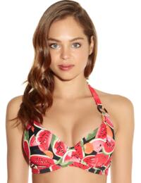 Freya Swimwear Watermelon 3207 Underwired Banded Halterneck Bikini Top - Coral
